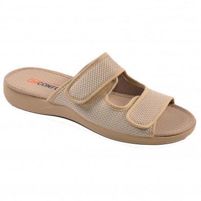 20113  Cm Confort Zapatilla Zueco textil destalonada. PARA PIES DELICADOS . Doble velcro. Plantilla acolchada. Antideslizante. 20113  Cm Confort Zapatilla Zueco textil destalonada. PARA PIES DELICADOS . Doble velcro. Plantilla acolchada. Antideslizante.