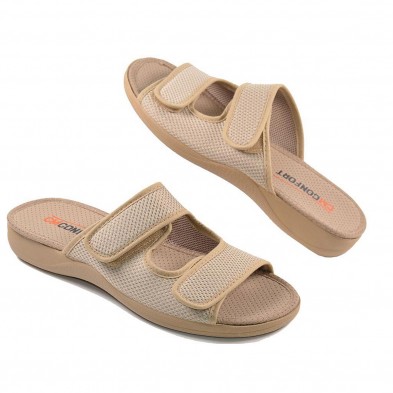 20113  Cm Confort Zapatilla Zueco textil destalonada. PARA PIES DELICADOS . Doble velcro. Plantilla acolchada. Antideslizante. 20113  Cm Confort Zapatilla Zueco textil destalonada. PARA PIES DELICADOS . Doble velcro. Plantilla acolchada. Antideslizante.