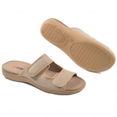 20113  Cm Confort Zapatilla Zueco textil destalonada. PARA PIES DELICADOS . Doble velcro. Plantilla acolchada. Antideslizante. 20113  Cm Confort Zapatilla Zueco textil destalonada. PARA PIES DELICADOS . Doble velcro. Plantilla acolchada. Antideslizante.