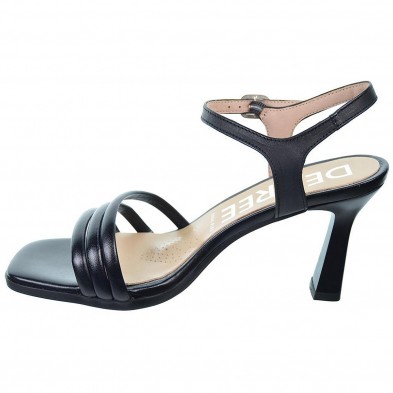 Alexa4 Desireé Sandalia piel con hebilla. acolchada transpirable y ergonómica. Tacón 7´5cm. Antideslizante. eventos y ceremonias