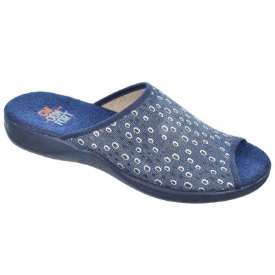 30182 Cmconfort Zapatilla textil destalonada con puntera abierta, plantilla textil acolchada. Piso de goma antideslizante. 30182 Cmconfort Zapatilla textil destalonada con puntera abierta, plantilla textil acolchada. Piso de goma antideslizante.