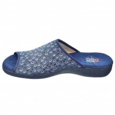 30182 Cmconfort Zapatilla textil destalonada con puntera abierta, plantilla textil acolchada. Piso de goma antideslizante. 30182 Cmconfort Zapatilla textil destalonada con puntera abierta, plantilla textil acolchada. Piso de goma antideslizante.