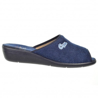 10221 Cmconfort Zapatilla textil destalonada puntera abierta, plantilla textil acolchada. Piso con cuña de goma antideslizante. 10221 Cmconfort Zapatilla textil destalonada puntera abierta, plantilla textil acolchada. Piso con cuña de goma antideslizante.