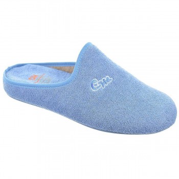 Cmconfort Zapatilla rizo destalonada. Plantilla acolchada. Piso de goma antideslizante. para casa por su comodidad al caminar. 2