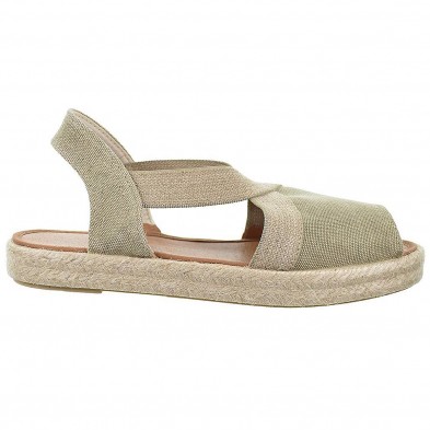 20171 Mediterranea Alpargata textil, elásticos en ambos lados y plantilla acolchada. Piso de yute y suela de goma antideslizante 20171 Mediterranea Alpargata textil, elásticos en ambos lados y plantilla acolchada. Piso de yute y suela de goma antideslizante
