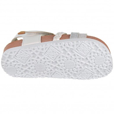 65201 Afua Gioseppo Sandalia sintético, tiras en pala y glitter, cierre en pulsera con velcro. Plantilla resistente al agua.