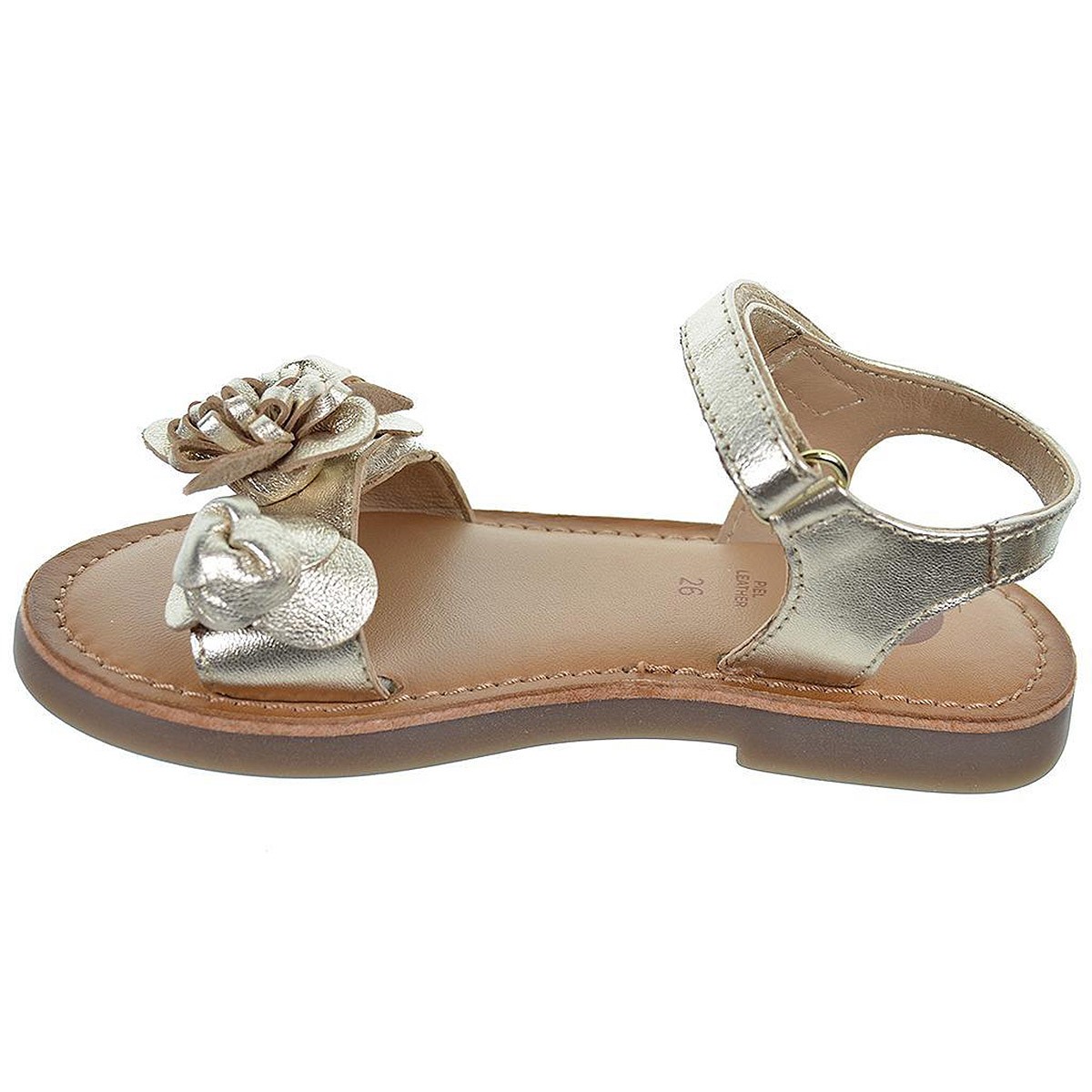 65831 Itatim Gioseppo Sandalia piel con velcro. Plantilla en piel acolchada. Suela antideslizante. Eventos y ceremonias.