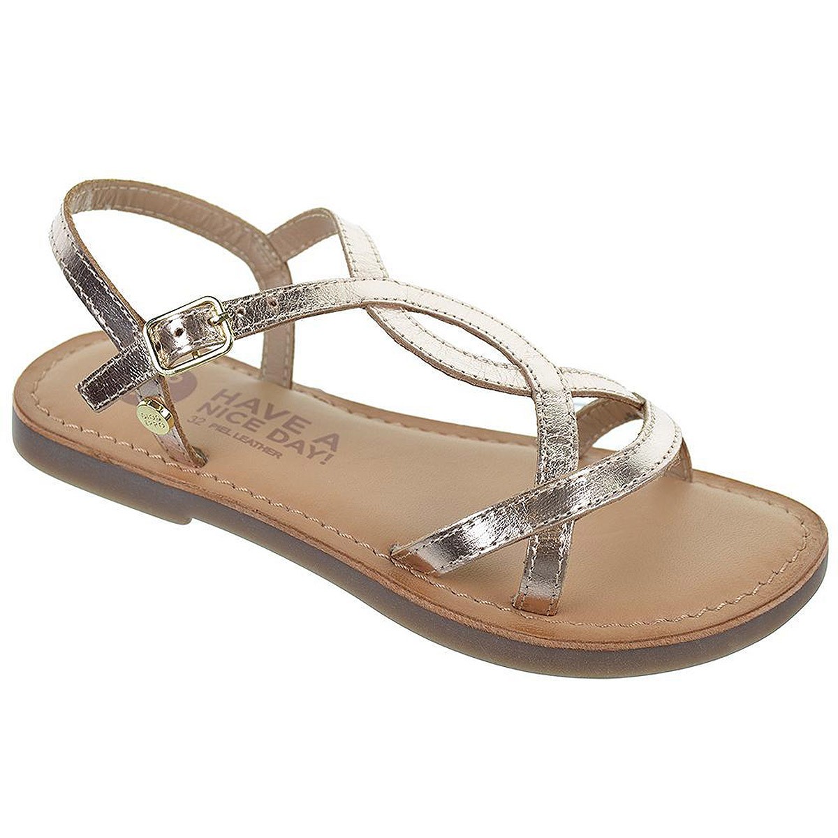 Varzea Gioseppo Sandalia piel metalizado con tiras. Con Hebilla. Plantilla en piel acolchada. Suela antideslizante y flexible. Varzea Gioseppo Sandalia piel metalizado con tiras. Con Hebilla. Plantilla en piel acolchada. Suela antideslizante y flexible.