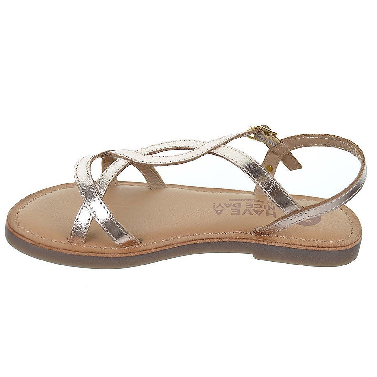 Varzea Gioseppo Sandalia piel metalizado con tiras. Con Hebilla. Plantilla en piel acolchada. Suela antideslizante y flexible. Varzea Gioseppo Sandalia piel metalizado con tiras. Con Hebilla. Plantilla en piel acolchada. Suela antideslizante y flexible.