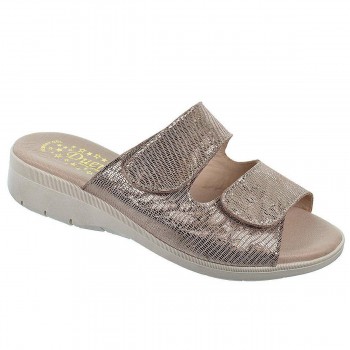 400 Miba Zueco Confort Piel Velcro Pies delicados Mujer Miba - 1 2
