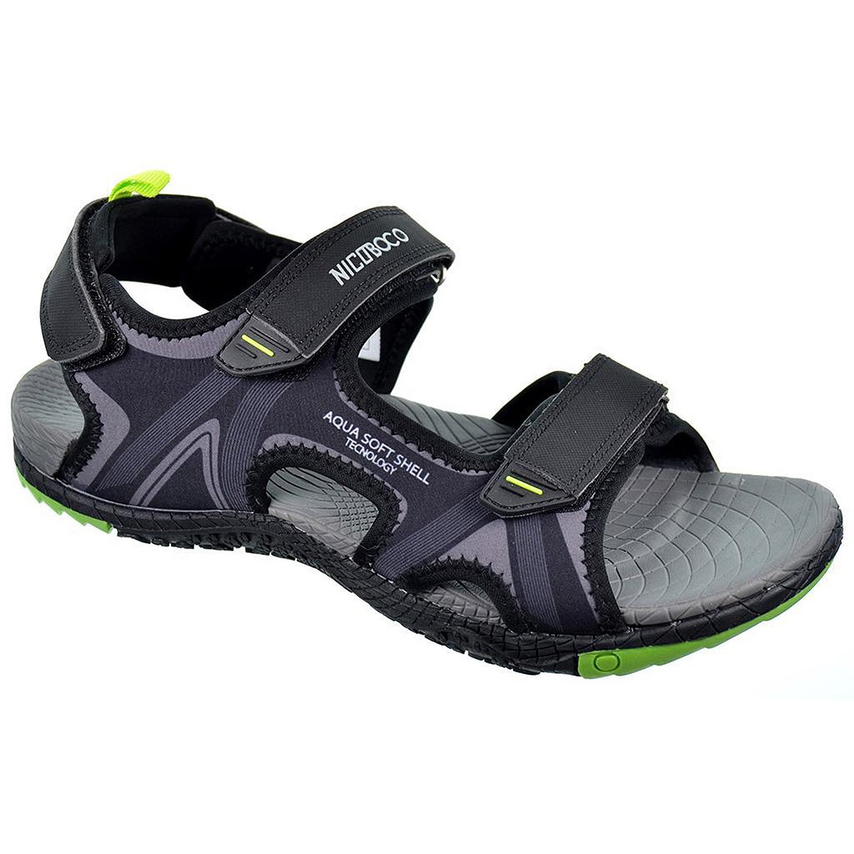 Suyi Nicoboco Sandalia textil doble velcro en empeine y talón. Antideslizante. Estilo trekking, Para playa, piscina o pasear Suyi Nicoboco Sandalia textil doble velcro en empeine y talón. Antideslizante. Estilo trekking, Para playa, piscina o pasear