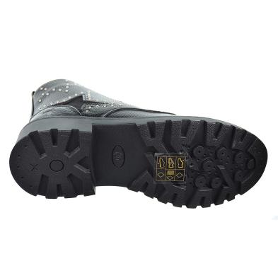 2418 Crecendo Bota  sintética. Remaches en el lateral, forro y plantilla textil acolchado. cremallera y cordones. antideslizante