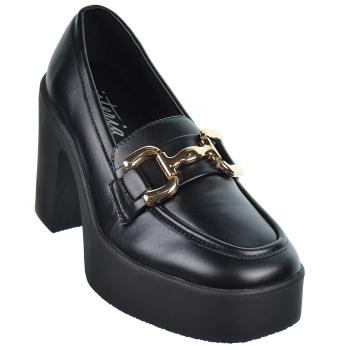 23231 Isteria Zapato Mocasín  sintético y forro textil. Piso de goma, tacón ancho de 10,5cm y plataforma de 3cm. 2