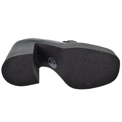 23231 Isteria Zapato Mocasín  sintético y forro textil. Piso de goma, tacón ancho de 10,5cm y plataforma de 3cm.