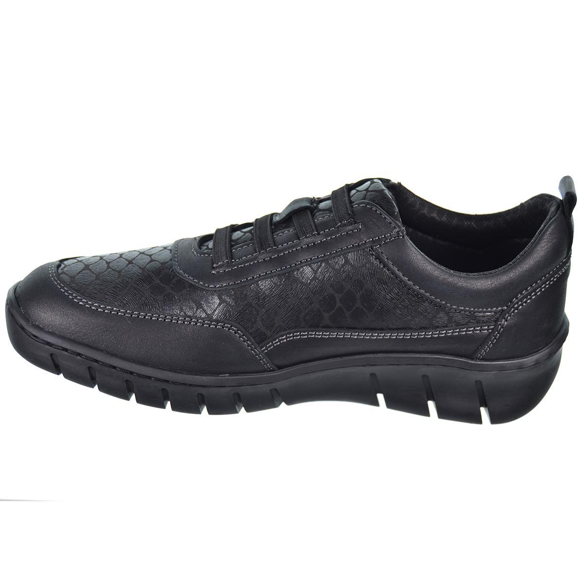 60607 Baerchi Zapato Confort Piel estilo casual. acolchado, transpirable. Cordones. Antideslizante. Flexible Fabricado en España