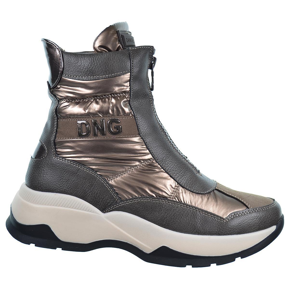 25250 DNG Botín y textil acolchado con cremallera, forrado y plantilla en textil acolchado.Caucho antideslizante.