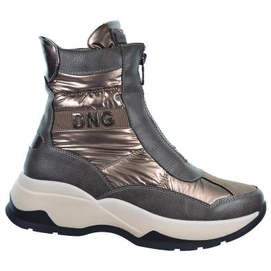 25250 DNG Botín y textil acolchado con cremallera, forrado y plantilla en textil acolchado.Caucho antideslizante.