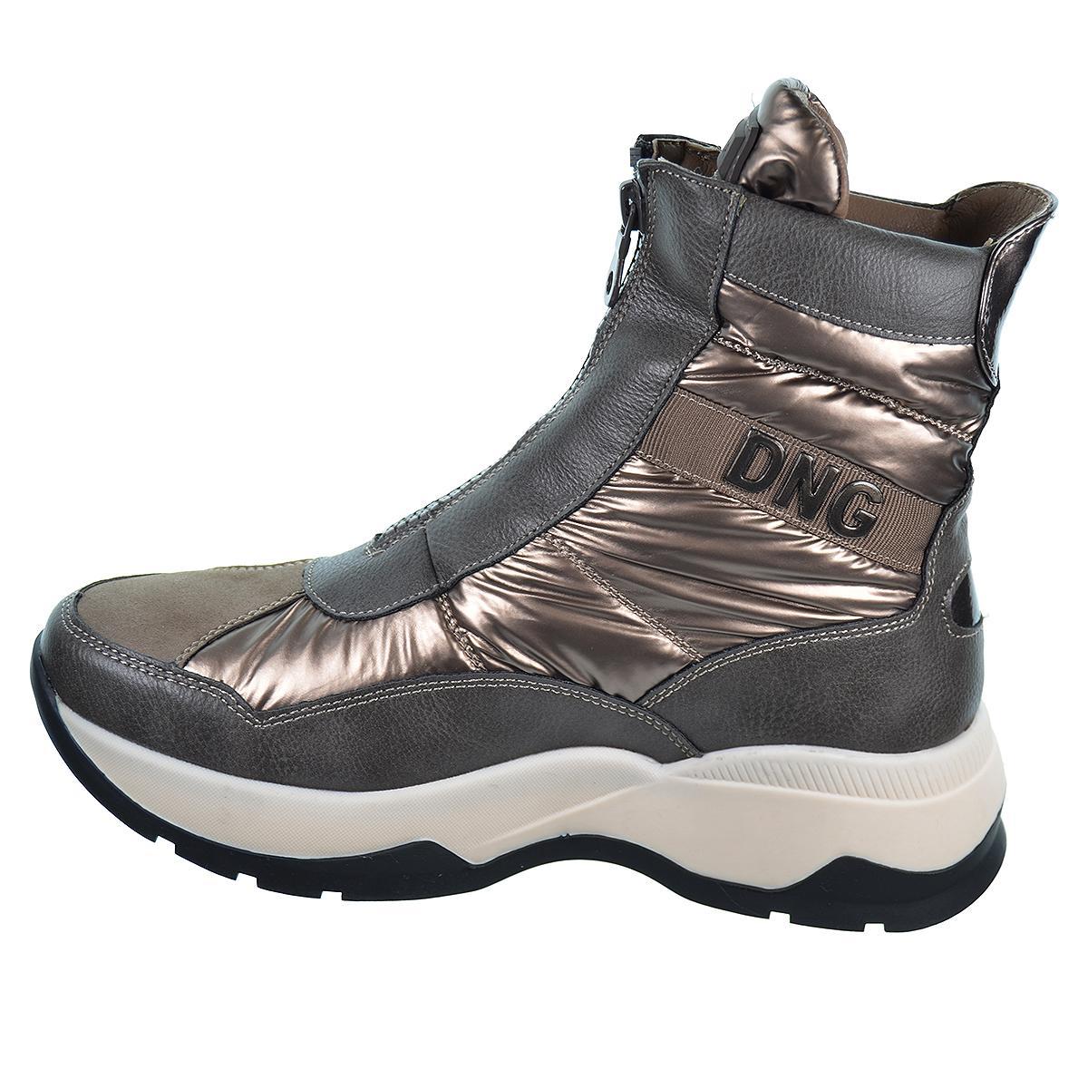 25250 DNG Botín y textil acolchado con cremallera, forrado y plantilla en textil acolchado.Caucho antideslizante.