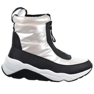 25031 DNG Botín en sintético y textil acolchado con cremallera, forrado y plantilla en textil acolchado. Suela en poliuretano.