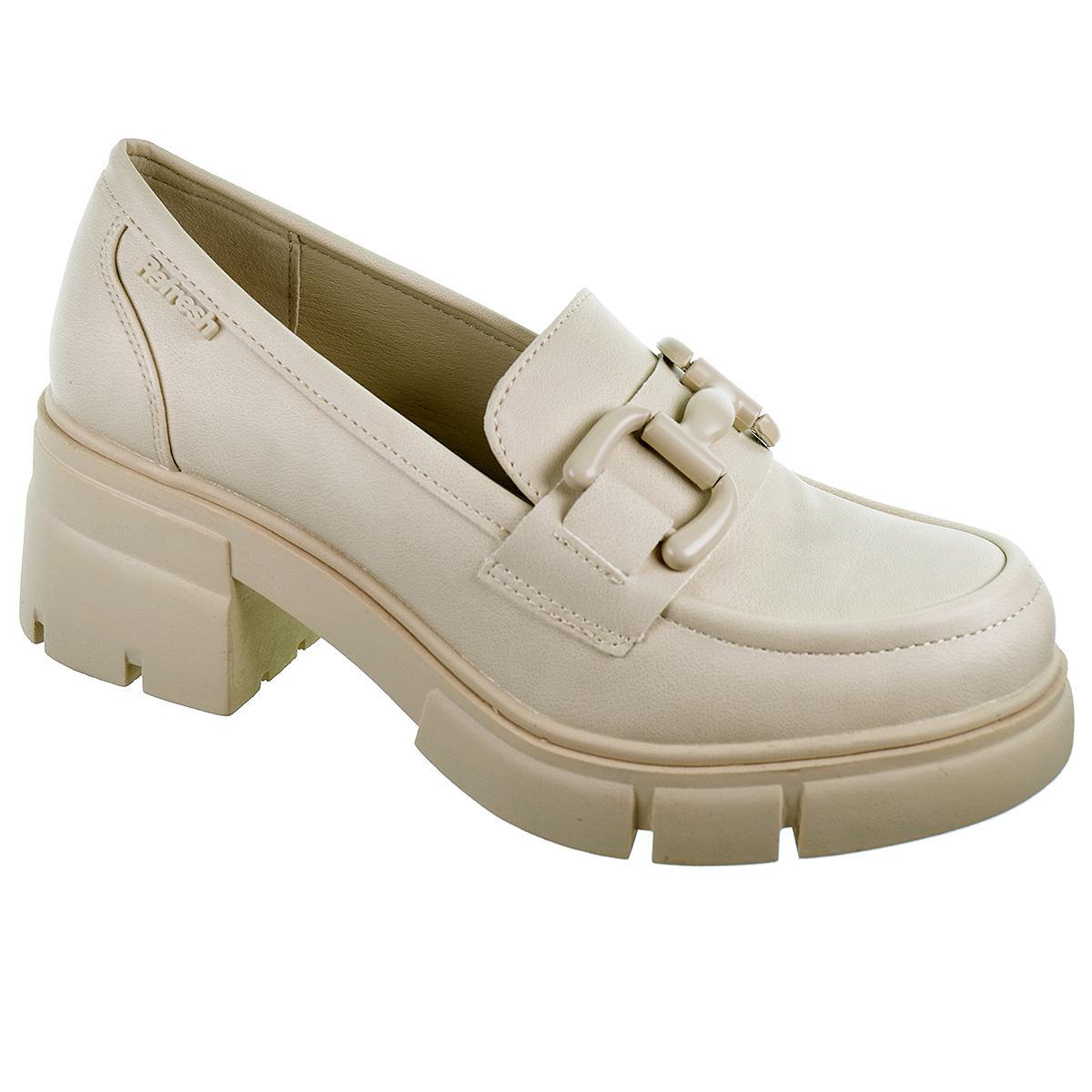 171342 Refresh Zapato Mocasín sintético vegano. Adorno metalizado Forro textil.  plantilla acolchada. antideslizante tacón ancho