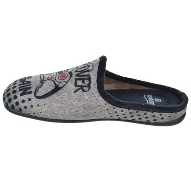 30516 Cmconfort Zapatilla de Casa destalonada en textil. suave y plantilla acolchada extraíble. antideslizante,