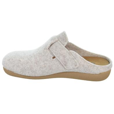 30146 Cmconfort Zapatilla de Casa    destalonada en textil. hebilla regulable y plantilla acolchada. antideslizante,