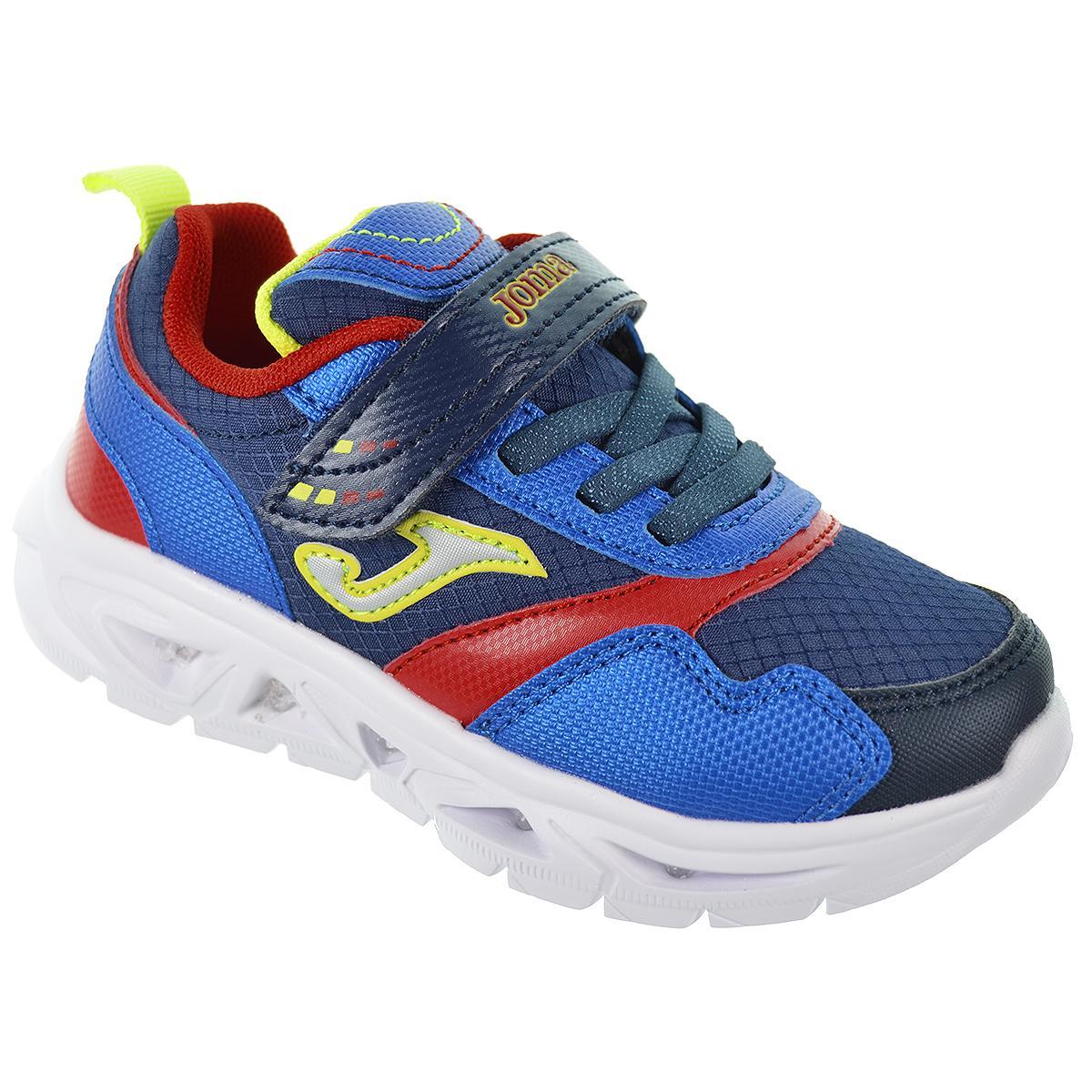 STARJR2333 Joma Deportivo Luces en sintético y textil. Forro y plantilla en textil, cierre con velcro y cordones elásticos.