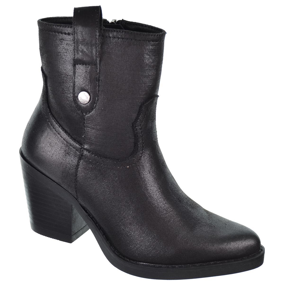 171488 Refresh Botín Cowboy Textil Tacón Ancho Mujer Refresh - 6