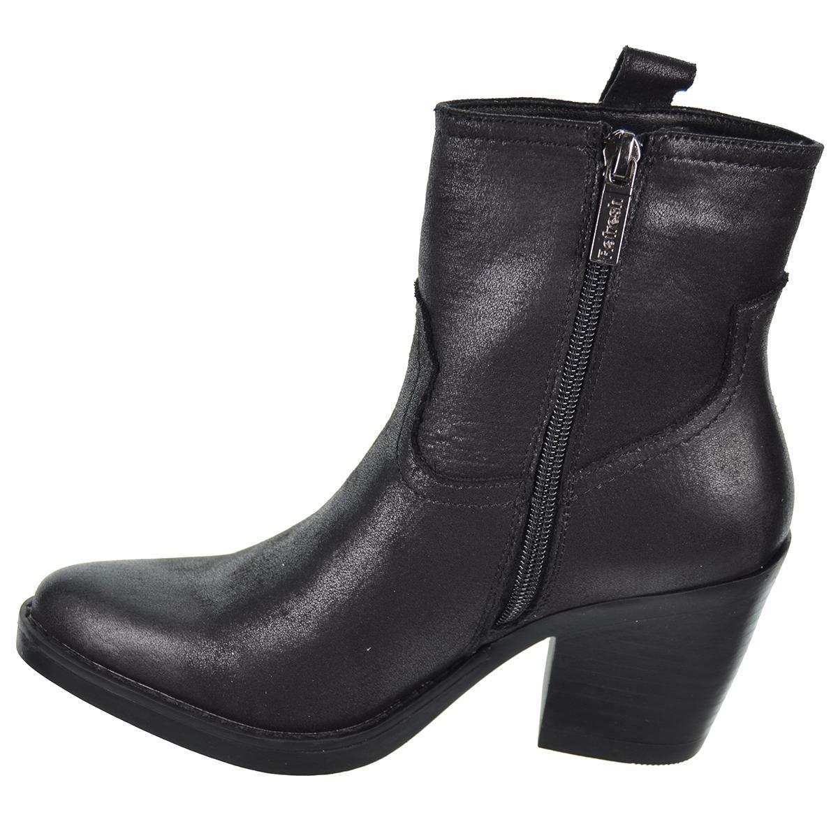 171488 Refresh Botín Cowboy Textil Tacón Ancho Mujer Refresh - 7