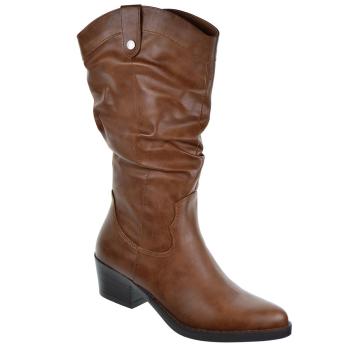 171412 Refresh Botín Cowboy en sintético vegano. Forro textil, con cremallera. Tacón ancho de 5cm de alto y suela antideslizante 2