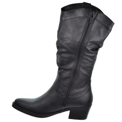 171412 Refresh Botín Cowboy Textil Tacón Ancho Mujer Refresh - 6