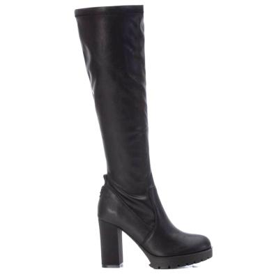 171071 Refresh Bota Sintético Vegano y caña de licra. Cremallera. Tacón ancho de 10cm de altura y suela antideslizante