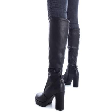 171071 Refresh Bota Sintético Vegano y caña de licra. Cremallera. Tacón ancho de 10cm de altura y suela antideslizante