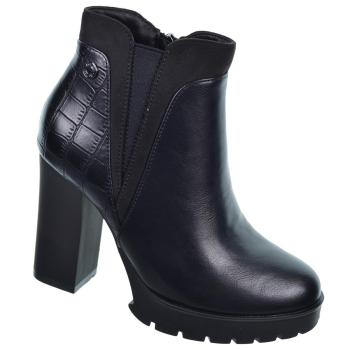 170926 Refresh Botín vegano sintético y antelina. Cremallera y elástico . Forro textil. Tacón ancho 10cm alto.  antideslizante. 2