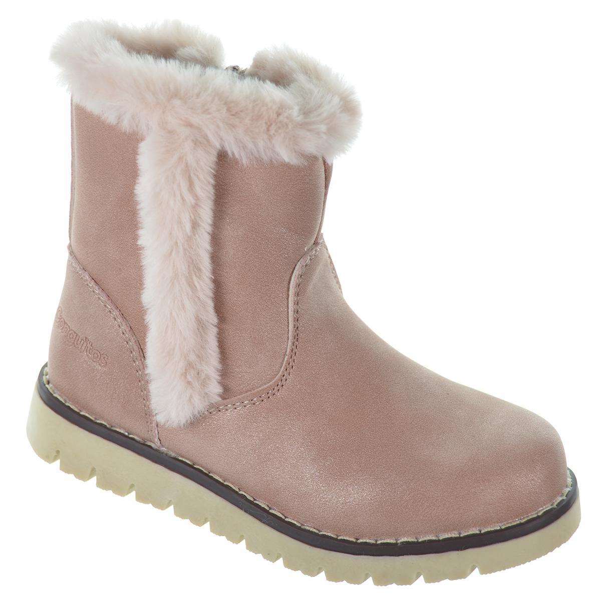 113020 Conguitos Botín sintético. Forro y plantilla textil acolchado. cremallera , pelo decorativo. Piso de goma antideslizante.