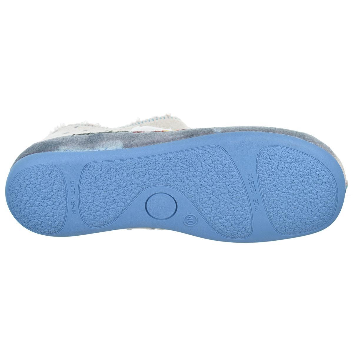 30536 Cmconfort Zapatilla de Casa en textil.  con borreguillo y plantilla extraíble acolchada confort. antideslizante
