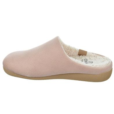 30533 Cmconfort Zapatilla estar por casa. Destalonada textil suave, interior en borreguillo plantilla extraíble. antideslizante.