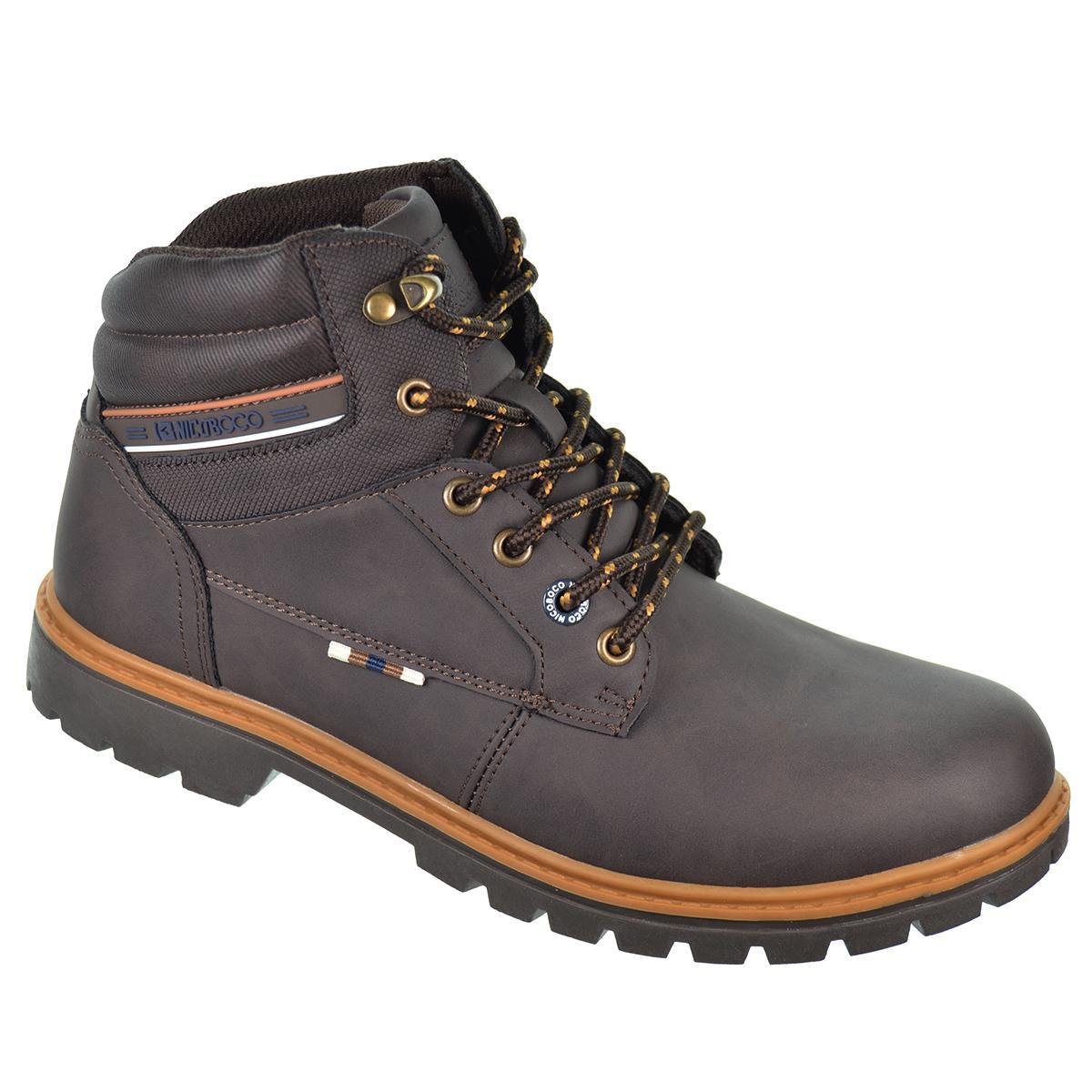 Dunon Nicoboco Botín sintético. Collarín acolchado, cordones. plantilla extraíble Soft System textil acolchado. antideslizante.