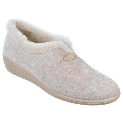 30561 Cmconfort Zapatilla de Casa  textil. plantilla acolchada  confort. Piso de goma antideslizante, muy ligero y flexible.
