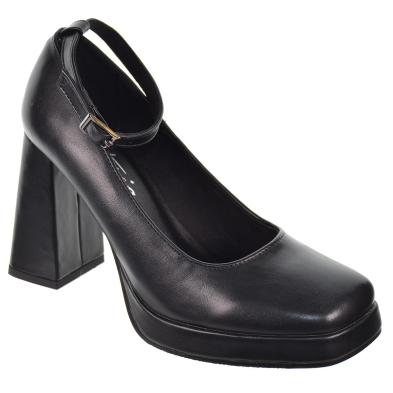 23175 Isteria Zapato en sintético . forro textil. Piso forrado sintético vegano. con plataforma Tacón ancho. Antideslizante.