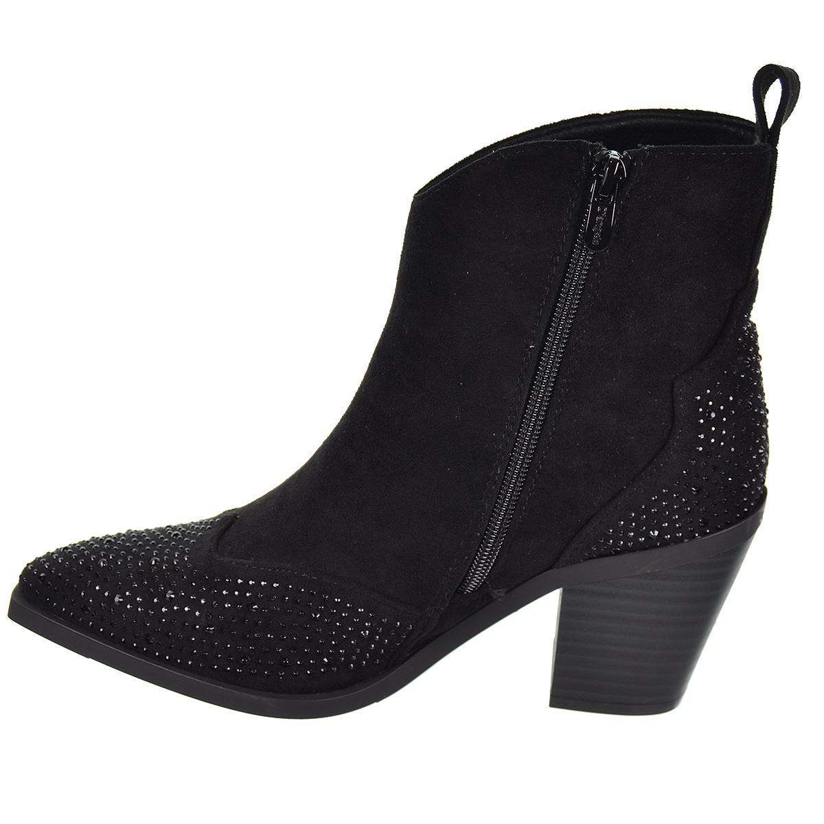 25232 D´Angela Botín en ante sintético. Forro y plantilla en textil acolchado, cremallera .  antideslizante y tacón de 7cm