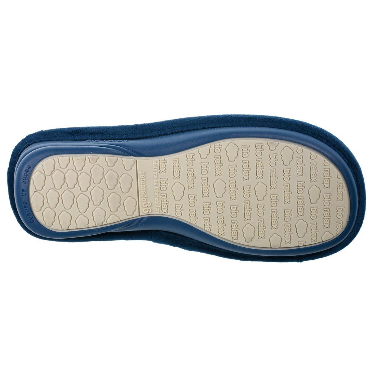1832 Biorelax Zapatilla de Casa. Transpirable. Piso de cuña en caucho antideslizante. Plantilla látex natural.  Pies delicados.