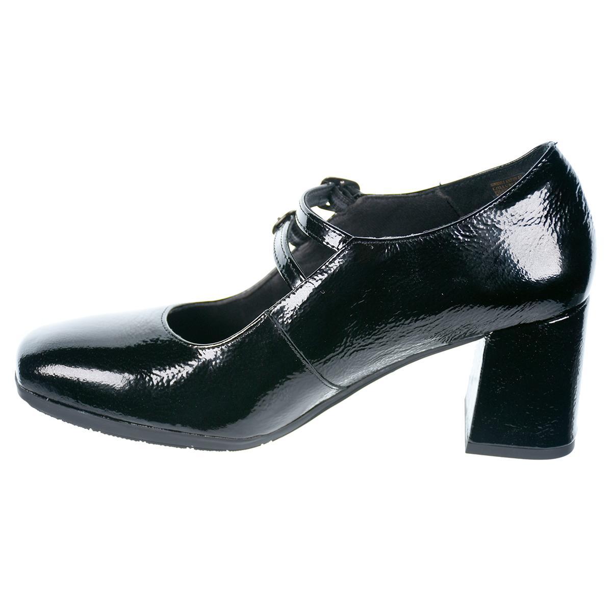 Dami16 Desiree Zapato Piel Charol. Forro en textil. hebilla . Plantilla acolchada piel. Tacón ancho de 6cm. alto. antideslizante