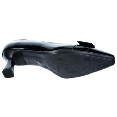 Elby6 Desireé Zapato piel charol. Forro textil, plantilla acolchada transpirable ergonómica. Tacón de 6cm antideslizante.