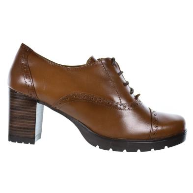 LEURY13 Desireé  Zapato Piel. Forro textil, plantilla acolchada. Con cordones. Suela antideslizante. Tacón grueso 7cm.de altura LEURY13 Desireé  Zapato Piel. Forro textil, plantilla acolchada. Con cordones. Suela antideslizante. Tacón grueso 7cm.de altura