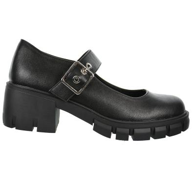 25110 D´Angela Zapato Casual sintético. Plantilla acolchada, y cierre con hebilla regulable. Tacón ancho y plataforma