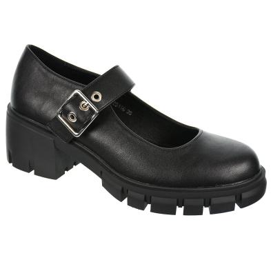 25110 D´Angela Zapato Casual sintético. Plantilla acolchada, y cierre con hebilla regulable. Tacón ancho y plataforma