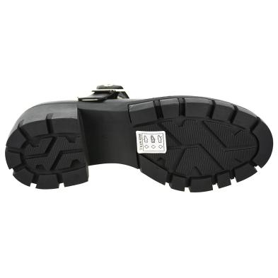 25110 D´Angela Zapato Casual sintético. Plantilla acolchada, y cierre con hebilla regulable. Tacón ancho y plataforma