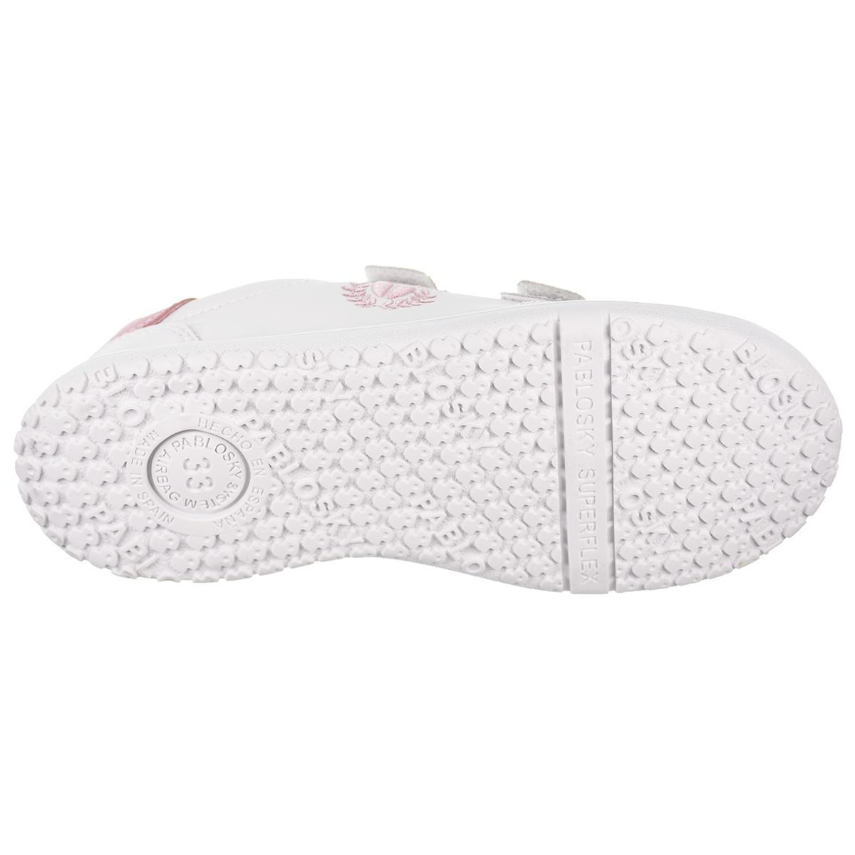 200007 Pablosky Deportivo Piel.  microfibra ecológica, plantilla extraíble y velcro ajustable. Piso de goma antideslizante