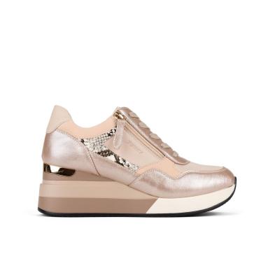 Aule Yumas Zapato Casual sintético. Forro textil. Cremallera y cordones. Plantilla confort. Cuña y plataforma Antideslizante